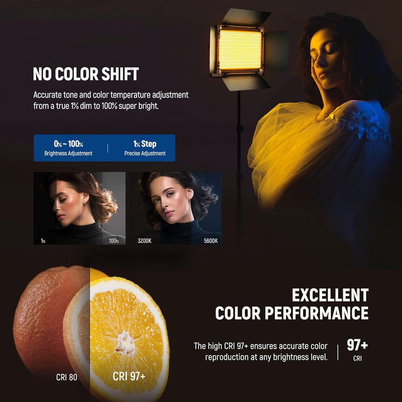 Kit 2 Luces LED Neewer RGB660 PRO II Panel RGB