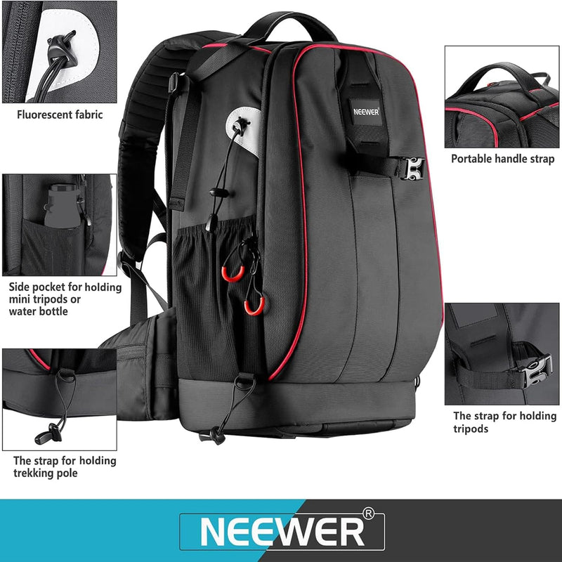 Mochila Neewer Pro Camera Backpack | Con Soporte Trípode y Divisores