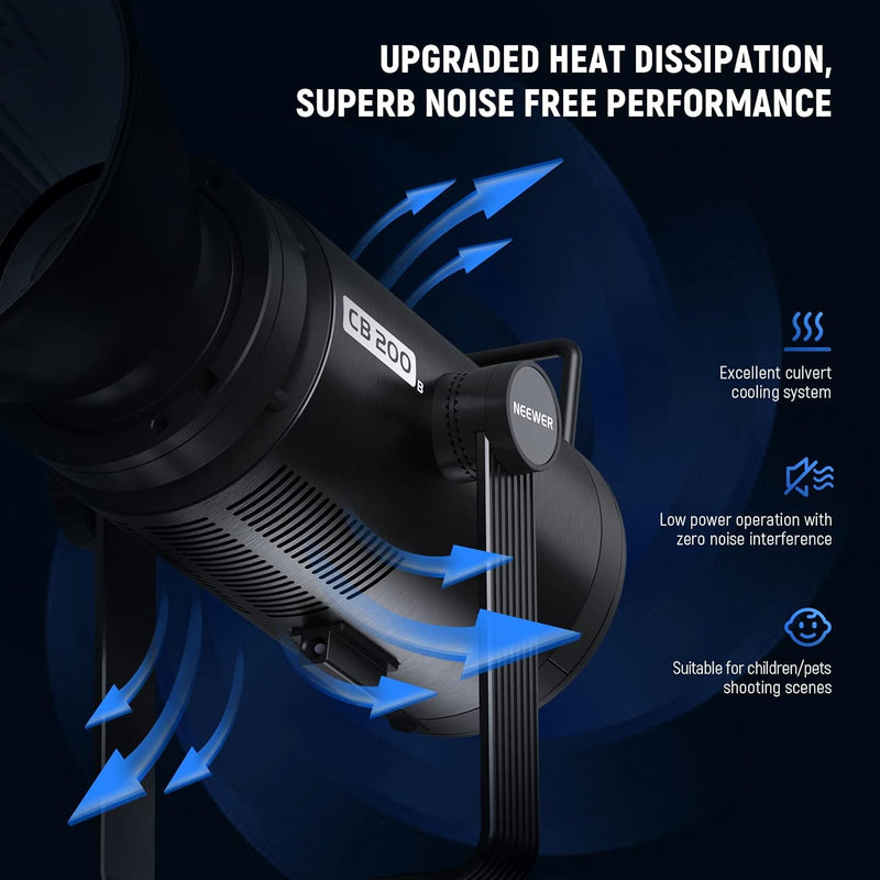Luz COB Neewer CB200B 210W Bi-Color Iluminación Estudio