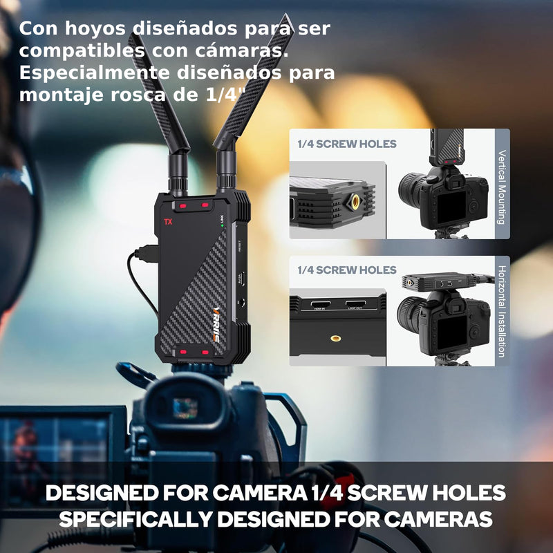 Sistema de transmisor y receptor de video HDMI inalámbrico VRRISS WL081 para equipos de sala de reuniones