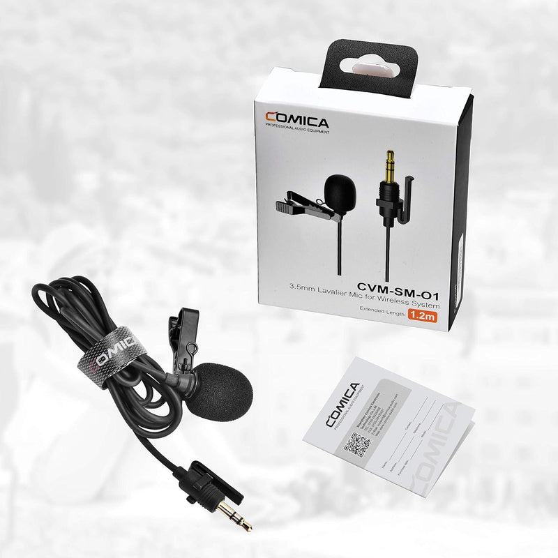 Micrófono Lavalier Omnidireccional Comica CVM-SM-O1 Inalámbrico