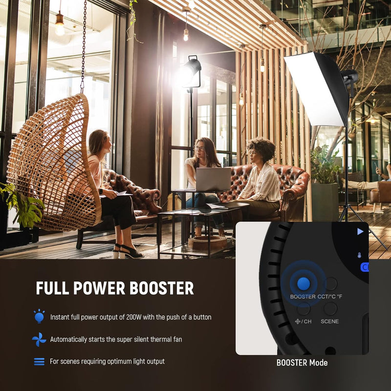 Luz COB Neewer CB200B 210W Bi-Color Iluminación Estudio