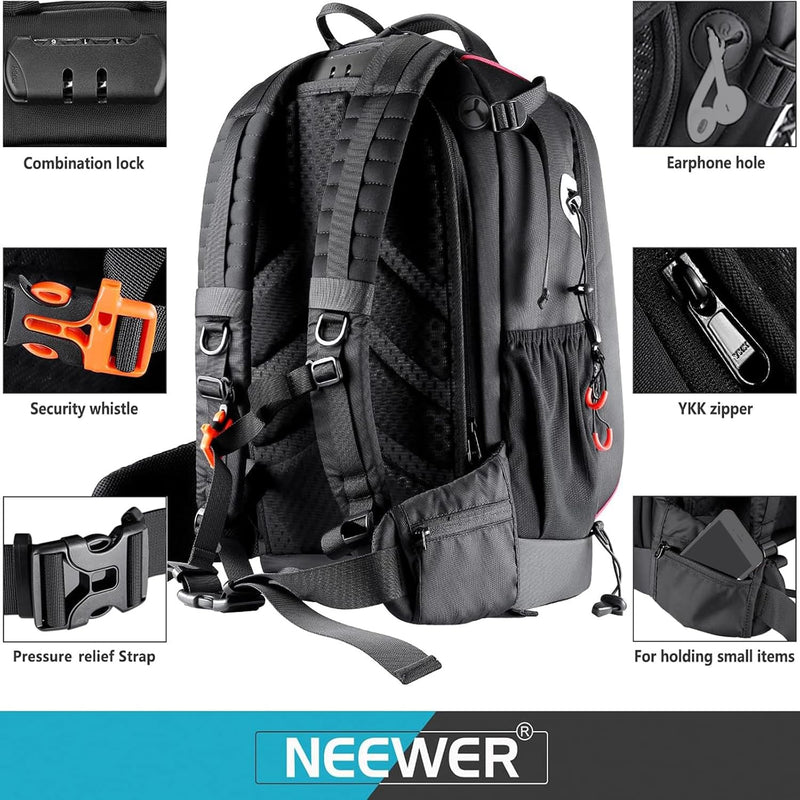 Mochila Neewer Pro Camera Backpack | Con Soporte Trípode y Divisores