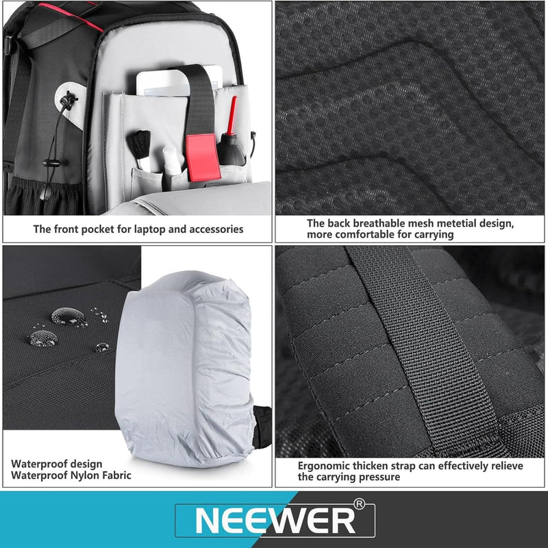 Mochila Neewer Pro Camera Backpack | Con Soporte Trípode y Divisores