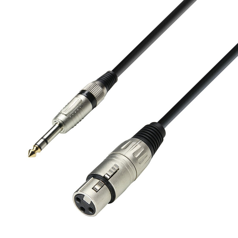 Cable Balanceado XLR a Jack TRS Adam Hall® | 6m y 10m para Estudio y Escenario