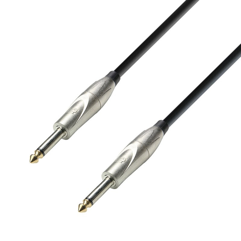 Cable Instrumento Jack 1/4" TS 3m Adam Hall K3IPP0300 Serie 3 Estrellas | Lumina PhotoVideo