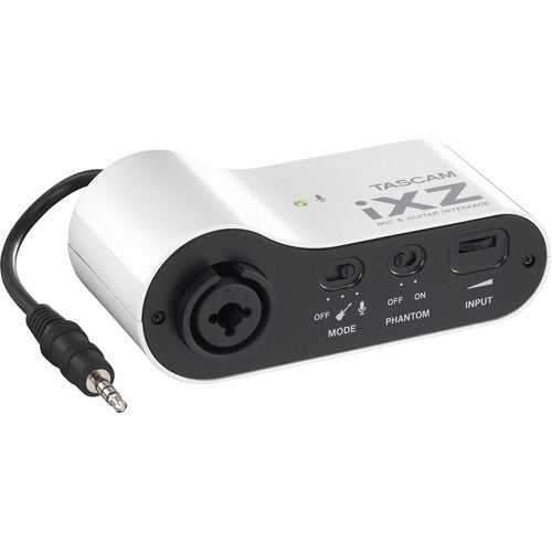 Interfaz Audio Tascam iXZ para Mac | Entrada XLR/TRS con Phantom Power 3.5mm