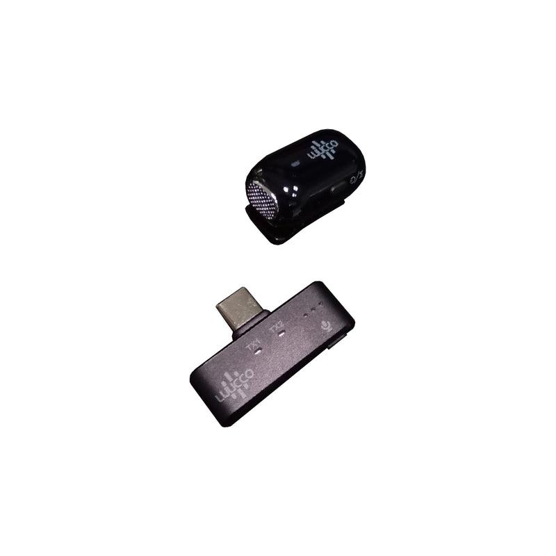 Micrófono inalámbrico USB-C para smartphones 1 mic Luucco Minipod color negro K1