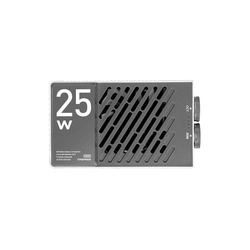 Luz de Relleno LED 25W Zhiyun Cinepeer CM25 Compacta con Batería