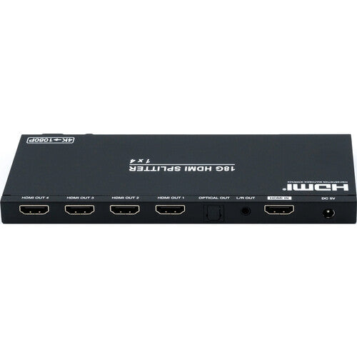 Splitter divisor HDMI DVDO 4K 1 x 4 con escalador y extractor de audio