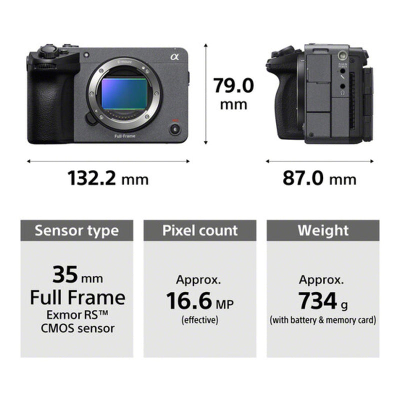 Sony FX5 Digital Cinema Camera | Solo cuerpo sin handle grip (PREVENTA)