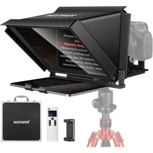 Teleprompter Neewer X12 con aplicación remota y estuche de transporte