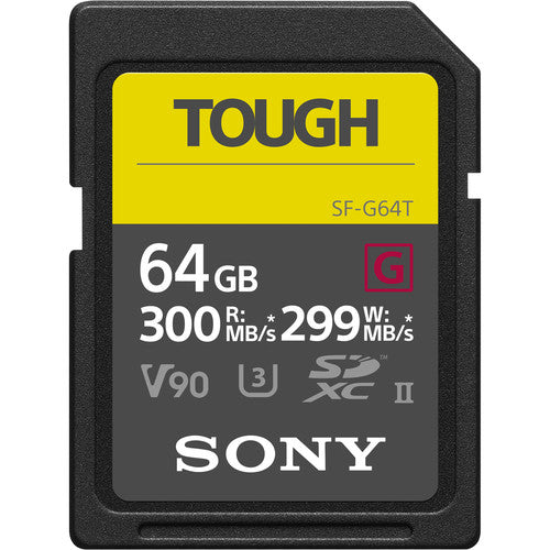 Tarjeta de memoria Sony SDXC Tough 64GB 299mb/s escritura