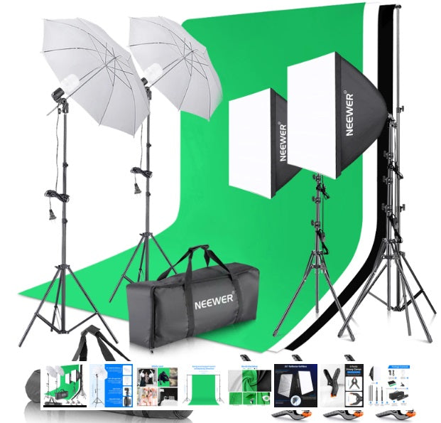 Kit de iluminación y fondos Neewer NK200