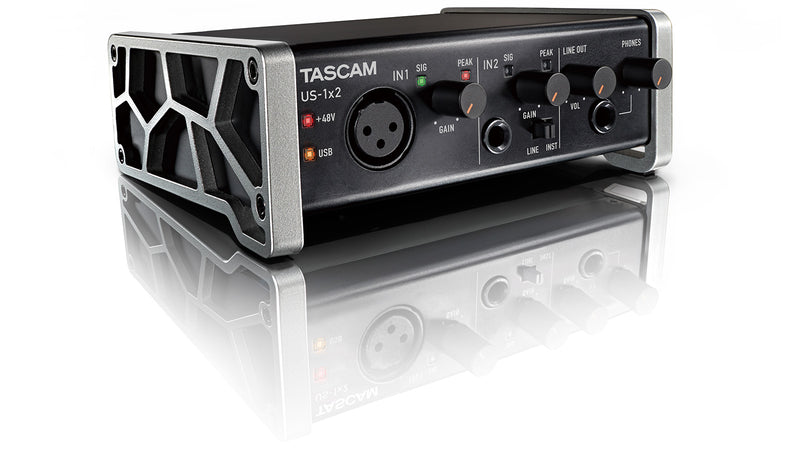 Interfaz Audio USB Tascam US-1X2HR | 2x2 24bit/192kHz con Phantom Power y Loopback