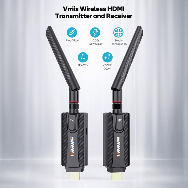 Set extensor de video inalámbrico HDMI para cámara, PC, TV Box 1080p VRRISS WL084
