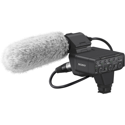 Kit adaptador de audio digital XLR de doble canal Sony XLR-K3M con micrófono direccional
