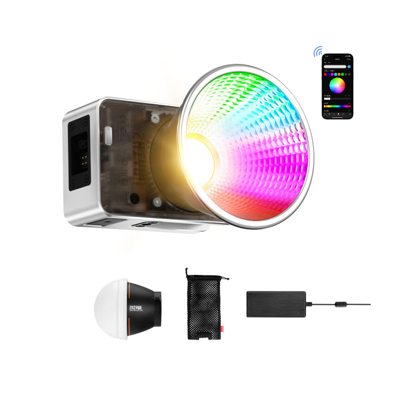 Luz COB RGB 60W Zhiyun Molus X60 Compacta y Profesional